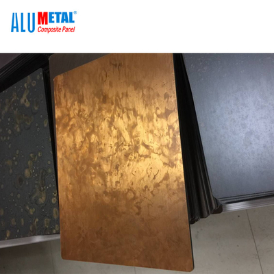 Mur composé en aluminium en laiton de cuivre rouge 3mm en métal de panneau 4mm