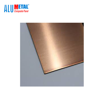 finition anodisée par revêtement composé de cuivre d'aluminium de panneau en métal de sandwich à 3mm