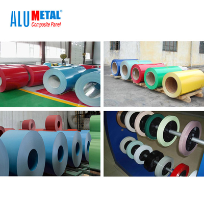 Le polyéthylène non-toxique a enduit la bande d'une première couche de peinture en aluminium enduite 6mm de bobine