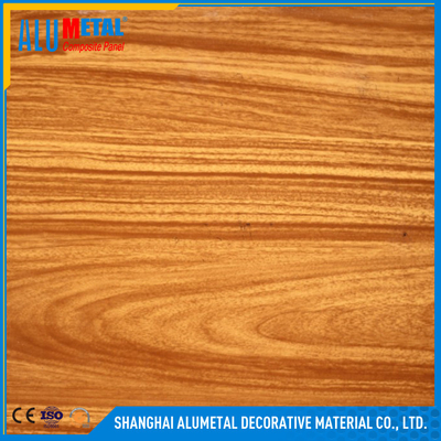 feuille composée en aluminium en bois du panneau 3mm ACP du lustre 3D ignifuge