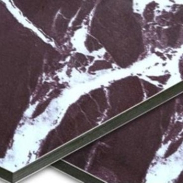 les panneaux composés en aluminium de marbre PVDF de 4mm ont enduit le panneau composé en aluminium