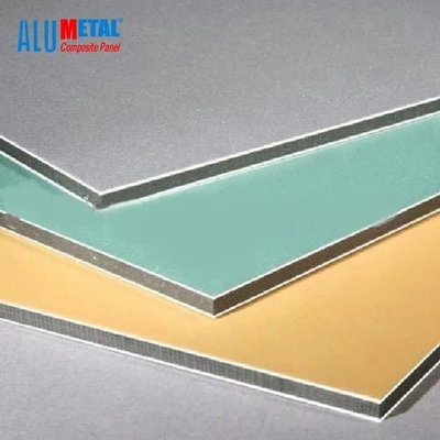Panneaux de mur 0.3mm en aluminium composés en aluminium balayés du panneau 4mm de PVDF