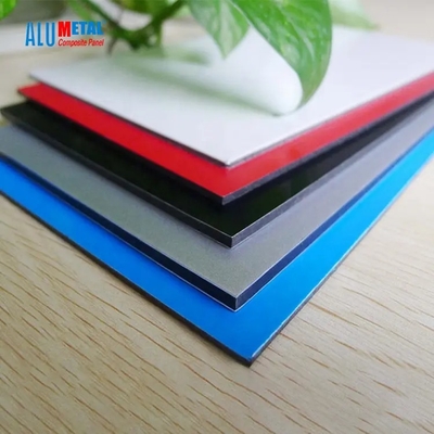 Produits composés en aluminium argentés de façade de panneau d'Alumetal PVDF ACP