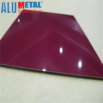 Panneau composé en aluminium de la feuille 4x8 du revêtement ACP d'Alumetal 2mm 3mm 4mm 5mm 6mm ACM Alucobond pour le panneau de mur