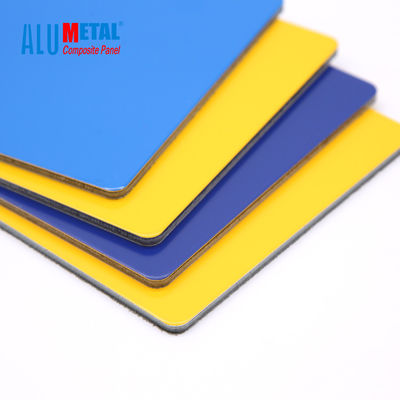 le revêtement en aluminium extérieur de mur de feuille de 0.5mm ACP ignifugent le noyau 1220 x 2440 millimètres