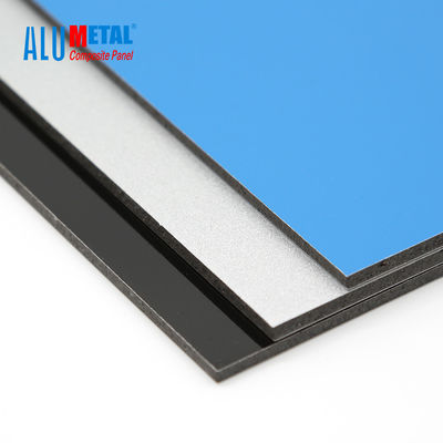 décoration ignifuge 1500mm de porte de feuille composée en aluminium du panneau ACP de PE de noyau de LDPE de 4mm