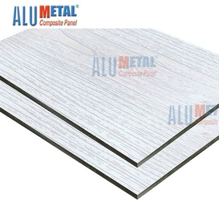 Panneau composé en aluminium 6mm de lien en bois enduit de NANO de 1500 x de 4000mm