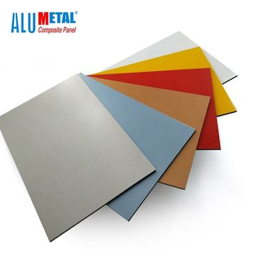 matériau de construction composé en aluminium antibactérien de la feuille 1250mm du panneau ACP de 4mm PVDF