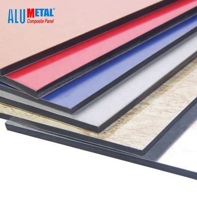 matériau de construction composé en aluminium antibactérien de la feuille 1250mm du panneau ACP de 4mm PVDF