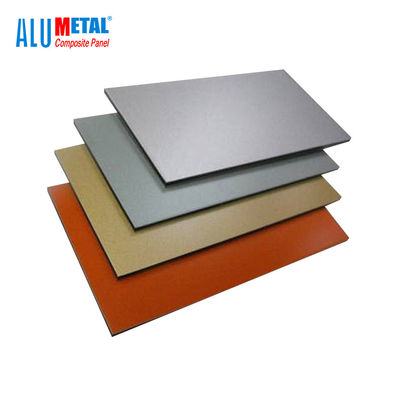 feuille composée en aluminium 5mm AA1100 de panneau de PVDF balayée par 1220x2440mm