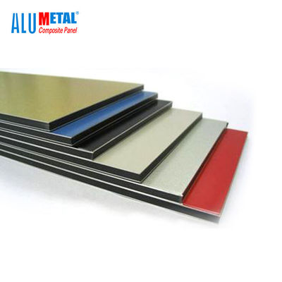 4mm PVDF ont enduit le panneau composé ISO9001 antibactérien de feuille de 3003 alliages de revêtement en aluminium de mur