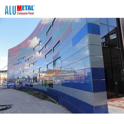 Résistance à l'usure composée 3mm en aluminium Nacreous de revêtement de panneaux de mur extérieur de 5000mm