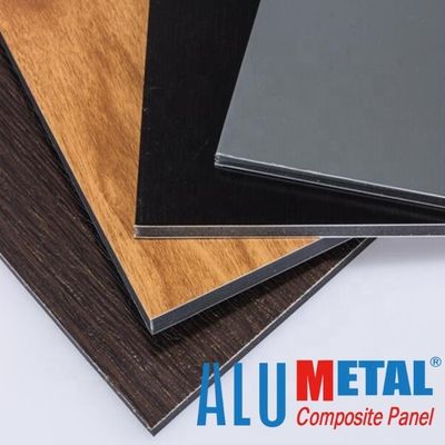 panneau composé en aluminium de PE de 5800mm imprimant la feuille composée en aluminium noire ACP 2mm