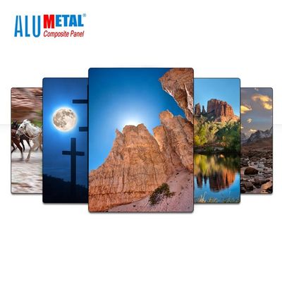 miroir en aluminium AA3003 extérieur de panneau de panneau de panneau composé en aluminium de PE de 1250mm 8mm
