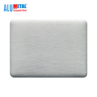 Lustre argenté en aluminium du revêtement 0.5mm 2440mm de feuille du miroir ACP