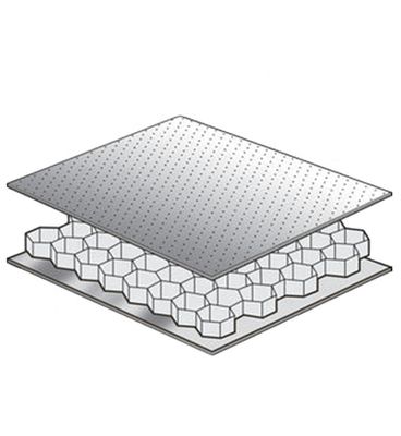 panneau &quot;sandwich&quot; en aluminium extérieur de nid d'abeilles de panneau du nid d'abeilles 4x8 de 500mm AA3003
