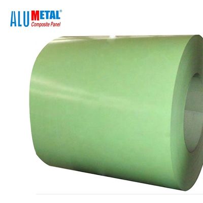 AA1100 H24 2000mm a enduit le revêtement d'une première couche de peinture en aluminium de la bobine PVDF de tube de bobine en aluminium
