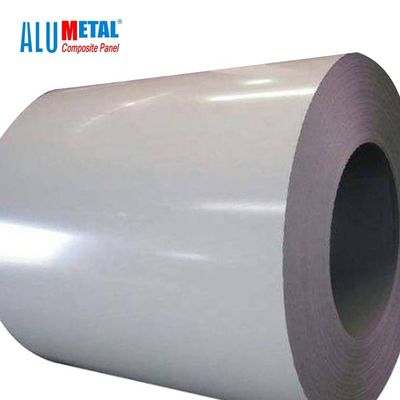 AA1100 H24 2000mm a enduit le revêtement d'une première couche de peinture en aluminium de la bobine PVDF de tube de bobine en aluminium