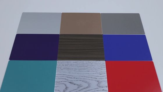 revêtement composé en aluminium ignifuge architectural du panneau B1 3000mm PVDF de 0.50mm