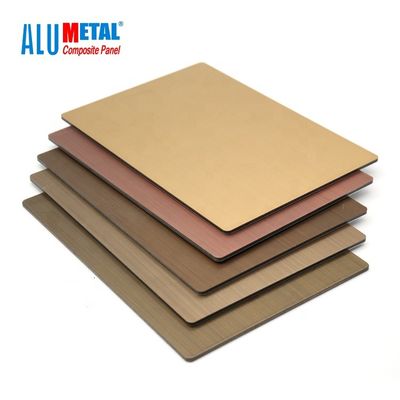cuivre composé en aluminium en acier 1250mm Nacreous de panneau de 3mm PVDF Acm