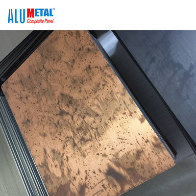 GV extérieur balayé par 600mm en métal d'en cuivre composé en aluminium du panneau 0.3mm
