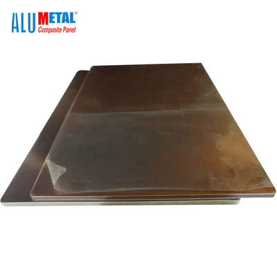 GV extérieur balayé par 600mm en métal d'en cuivre composé en aluminium du panneau 0.3mm