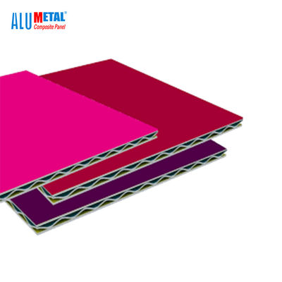 Le matériel ondulé en aluminium lambrisse le revêtement du revêtement PVDF de 1220X2440MM ACP