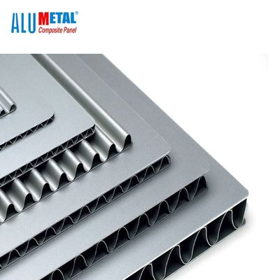 L'aluminium A2 ignifuge vert a ridé l'alliage de la feuille 1100 du panneau 3mm PVDF ACP