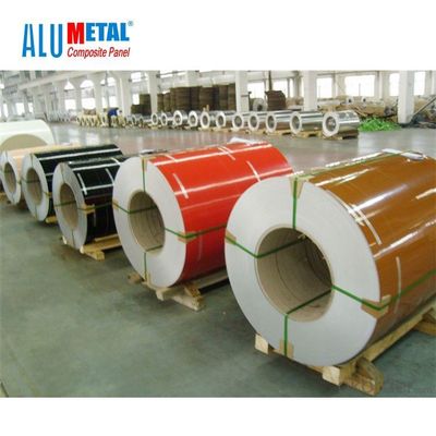 La feuille en aluminium enduite 6mm décorative de bobine de l'alliage 3003 lambrisse 1220mm x 2440 millimètres H26