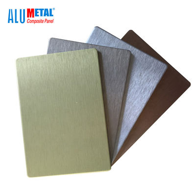 Noyau composé en aluminium anodisé de LDPE du revêtement 1220mm de feuille de panneau balayé par 0.08mm