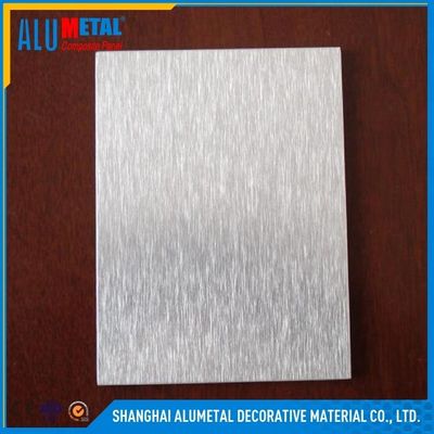 AA3003 poli par 4mm a balayé la feuille composée en aluminium 1220MM de panneau