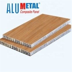 Panneau en pierre en plastique de nid d'abeilles de 0.08MM 1000mm extérieur A2 franc