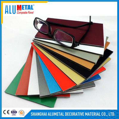 Revêtement en aluminium du panneau de revêtement de noyau incassable de LDPE 500mm PVDF