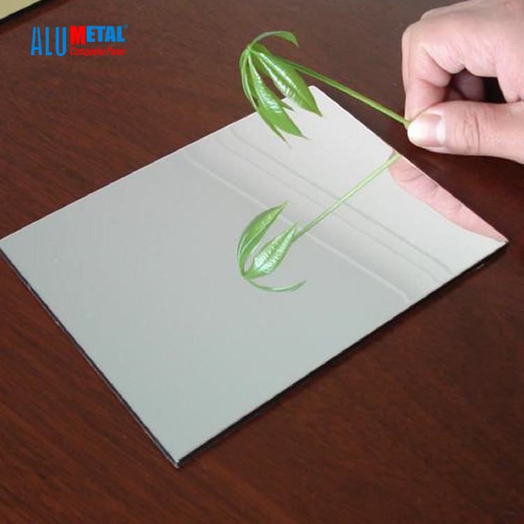 Noyau épais composé en aluminium de HDPE de la feuille 0.5mm de panneau du miroir B1 ignifuge