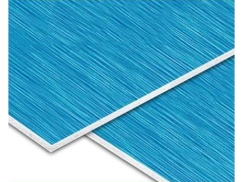 Les panneaux de mur 0.3mm en aluminium décoratifs de FEVE 4mm PVDF ont enduit le panneau composé en aluminium