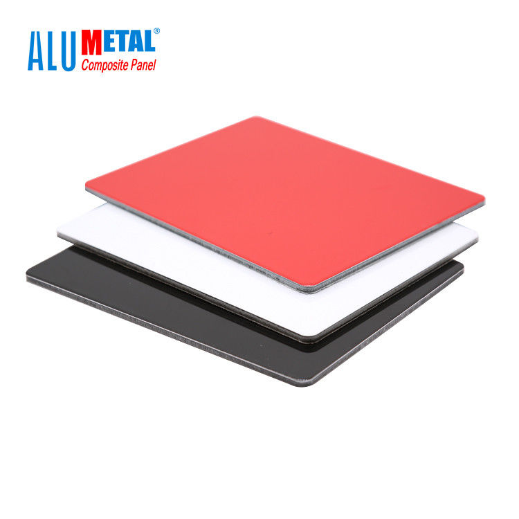 panneau composé en aluminium enduit par PVDF décoratif des panneaux de mur de 4mm 0.3mm FEVE