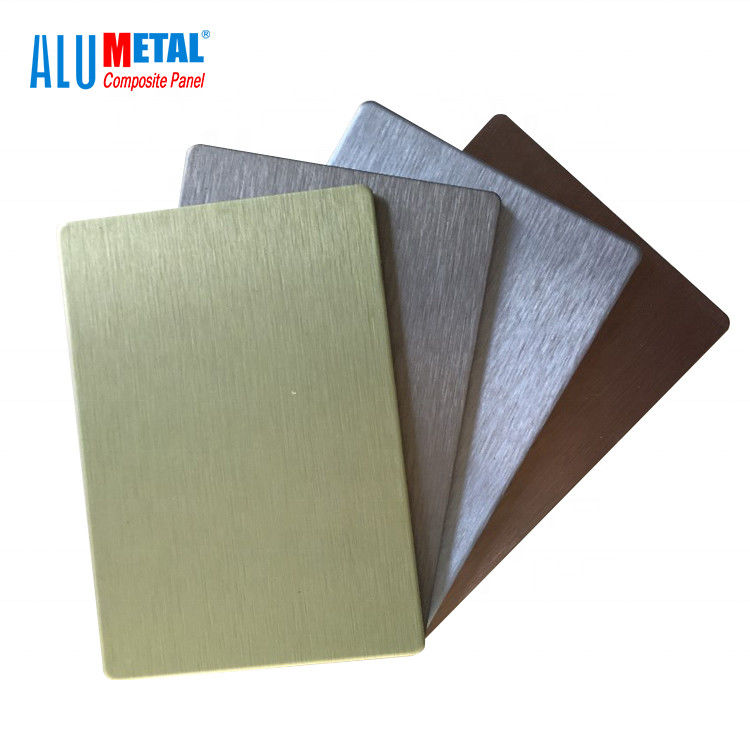 Noyau composé en aluminium anodisé de LDPE du revêtement 1220mm de feuille de panneau balayé par 0.08mm