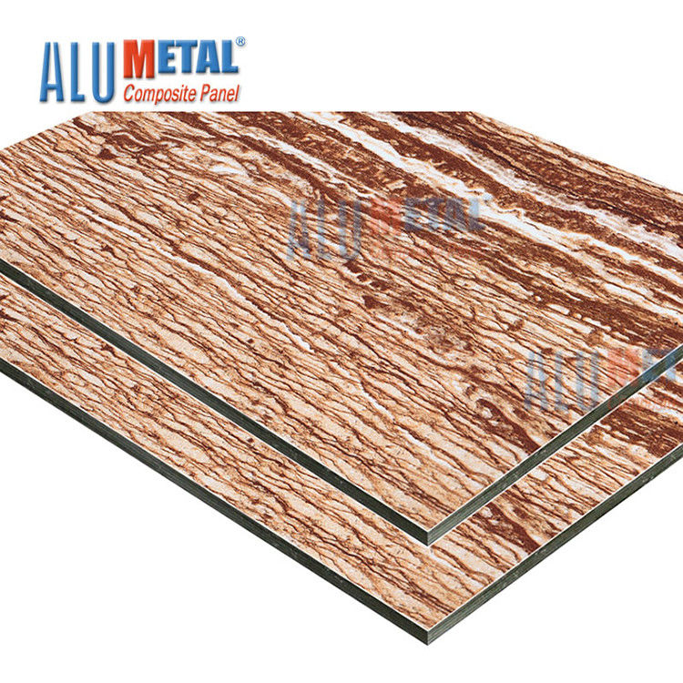Nano composé en aluminium 2440mm de revêtement de mur de la feuille ACP de panneau de PE de LDPE de marbre 0.70mm